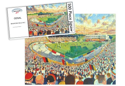 Odsal Stadium Fine Art Jigsaw Puzzle - Bradford Bulls Rugby League